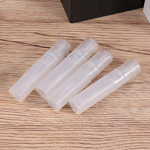 Lurrose - 20 botellas de spray de plástico vacías de perfume atomizador para viajes, 3 ml