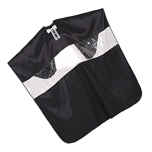 Lurrose Cubierta de Corte de Pelo Capa de Tinte para El Cabello Capa de Corte de Pelo Transparente Impermeable para Teñir El Cabello Permanente Aceite de Emu Corte de Pelo (Negro)