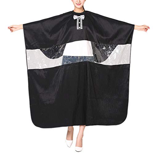 Lurrose Cubierta de Corte de Pelo Capa de Tinte para El Cabello Capa de Corte de Pelo Transparente Impermeable para Teñir El Cabello Permanente Aceite de Emu Corte de Pelo (Negro)