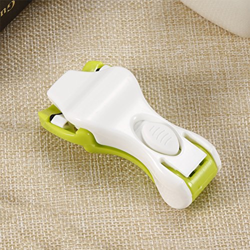 Lurrose Mini extensión de pelo pestañas rizador herramientas de maquillaje de titular de plástico (blanco)