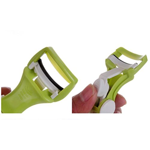 Lurrose Mini extensión de pelo pestañas rizador herramientas de maquillaje de titular de plástico (blanco)