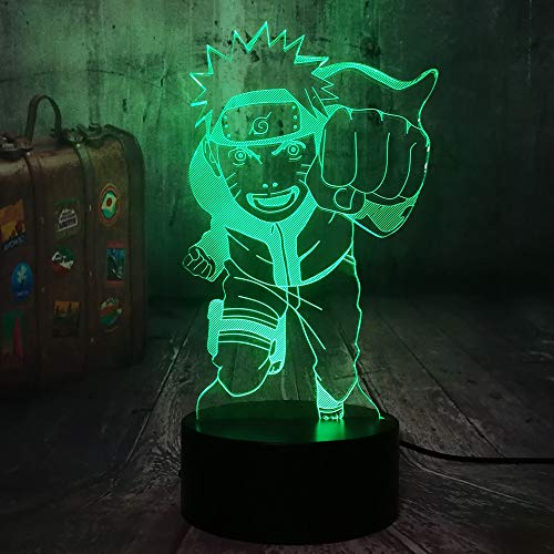 Luz de noche 3D 7 colores luz de sueño niño niños juguete dormitorio luz de cumpleaños decoración de dormitorio