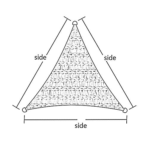 LXHONG-Malla Sombra De Red Diseño De Triángulo Anti-Ultravioleta Cifrado Tejido Jardín Máscara De Sombra Protector Solar, 2 Colores, 3 Tallas (Color : Green3x3x3m)