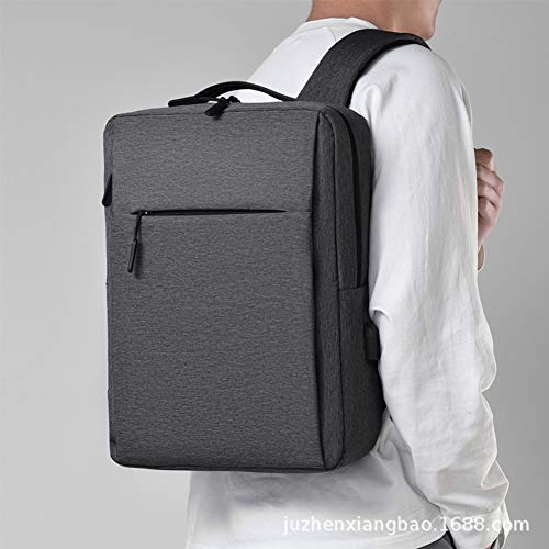 Lzww Mochila para Portátil Mochila de Negocios Antirrobo con Puerto de Carga USB, Impermeable para Hombres Mujeres Regalos Se Adapta a Portátiles de 15,6 Pulgadas,Blanco