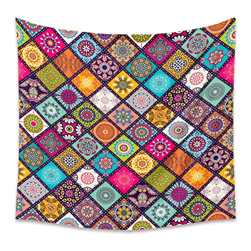 LZYMLG - Tapices para colgar en la pared, diseño de mandala indio (150 x 200 cm)