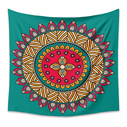 LZYMLG - Tapices para colgar en la pared, diseño de mandala indio (150 x 200 cm)