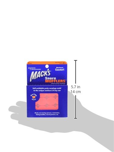 Mack de roncar naranja silenciadores, pack de 6