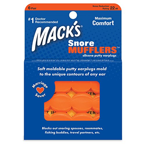 Mack de roncar naranja silenciadores, pack de 6