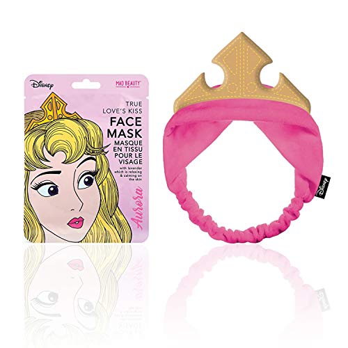 Mad Beauty Pack Mascarilla Facial + Banda Felpa Princesa Aurora Licencia Oficial Disney 25 ml