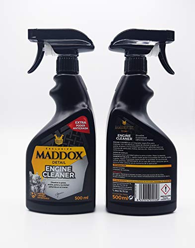 Maddox Detail - Engine Cleaner - Limpiador de Motores. Disuelve la Grasa, Aceite, Polvo y Suciedad adherida en el Motor. (500ml)