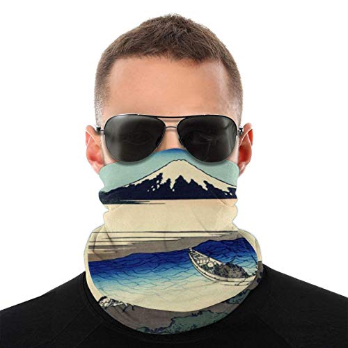 Magic Headband,Tama River En La Provincia De Musashi Anime Gorros Multifuncionales, Calentadores Faciales Resistentes Al Viento Sin Costuras para Correr Escalada,25x50cm