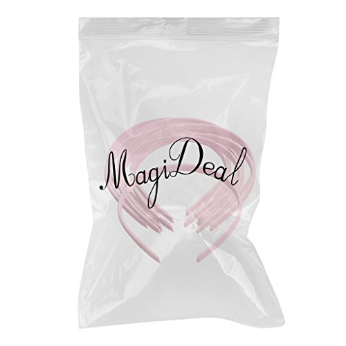MagiDeal 10 Unids Mujeres Niñas Satén Llanura Diadema Alicia Ban Venda del Pelo DIY Accesorios Costura - Mezclado