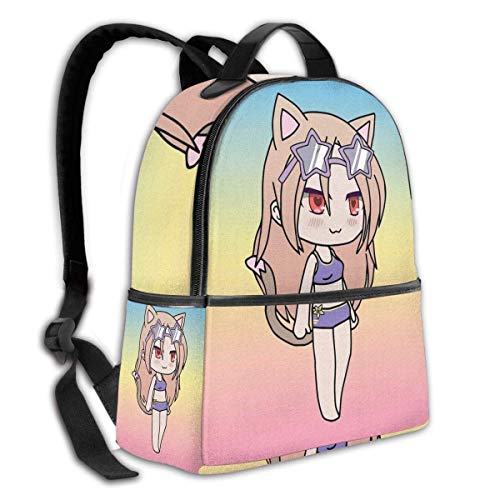 Maichengxuan Gacha Life Picc Estudiante Escuela Bolsa Ciclismo Ocio Viaje Camping Mochila al aire libre