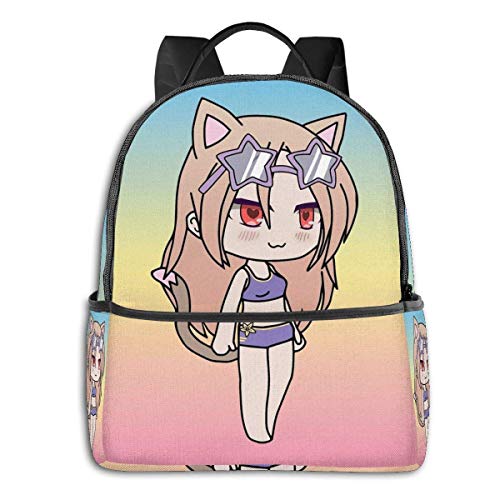 Maichengxuan Gacha Life Picc Estudiante Escuela Bolsa Ciclismo Ocio Viaje Camping Mochila al aire libre