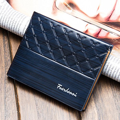 Majome Cartera de cuero de la PU de los hombres Cartera de tarjeta de cuero de la billetera Billetera monedero informal Monedero