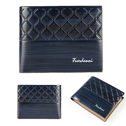 Majome Cartera de cuero de la PU de los hombres Cartera de tarjeta de cuero de la billetera Billetera monedero informal Monedero