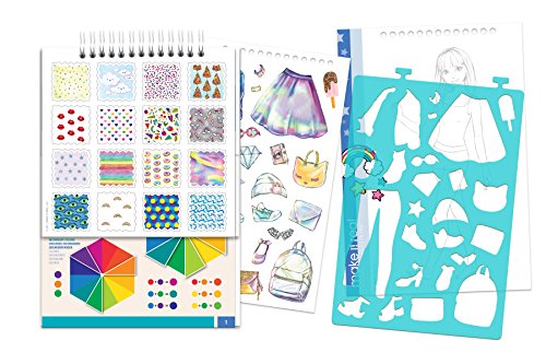 Make It Real 3203 diseño de Moda Sketchbook: Digital Dream. Diseño de Moda Inspirada Libro para Colorear para Chicas