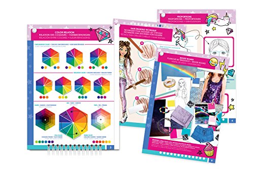 Make It Real 3203 diseño de Moda Sketchbook: Digital Dream. Diseño de Moda Inspirada Libro para Colorear para Chicas