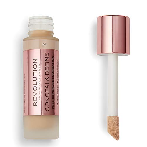 Makeup Revolution - Base de maquillaje correctora y definida F8