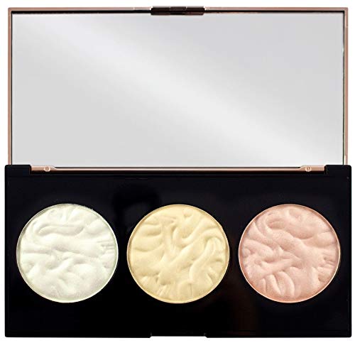 Makeup Revolution Strobe Lighting Highlighter Palette Paleta rozświetlaczy do twarzy 15g