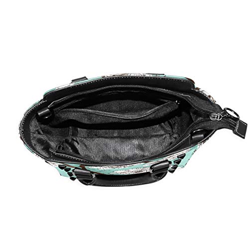 MALPLENA - Bolso de mano con patrón de flores de ciruela