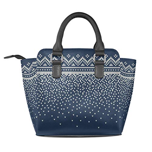 MALPLENA - Bolso de mano de trabajo con patrón de textura, clásico, para tejer