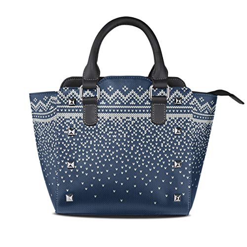 MALPLENA - Bolso de mano de trabajo con patrón de textura, clásico, para tejer