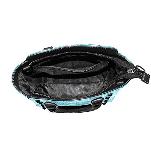 MALPLENA - Bolso de mano pintado a mano con patrón de ondas marinas