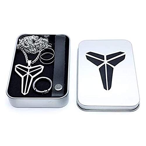 Mamba Forever Acero Inoxidable Kobe Bryant Memorial Collar Llavero Galvanizado Punk Rock Casting Aviación Colgante 75 cm Cadena