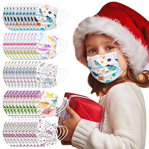 MaNMaNing Niños Protección 3 Capas Transpirables con Elástico para Los Oídos Pack 50 unidades 20200821-MANING-MXZ5 (I-1)