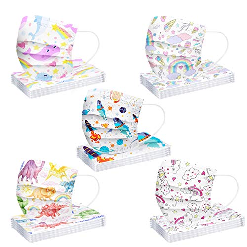 MaNMaNing Niños Protección 3 Capas Transpirables con Elástico para Los Oídos Pack 50 unidades 20200821-MANING-MXZ5 (I-1)