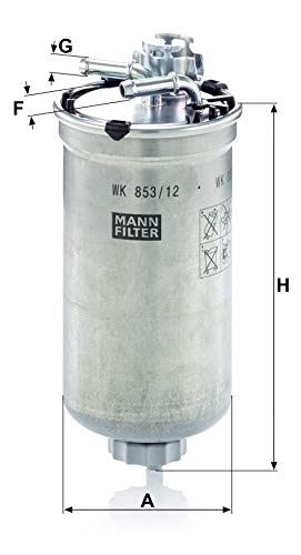 MANN-FILTER WK 853/12 Original Filtro de Combustible, para automóviles