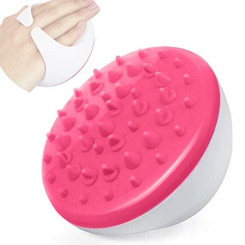 Manopla masajeador y removedor de celulitis, cepillo suave para celulitis, masajeador corporal, removedor de celulitis, adelgazante, exfoliante relajante (rosa)