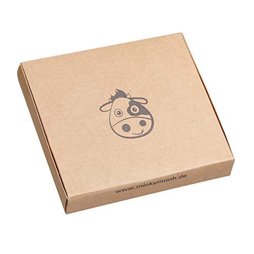 Manta de bebé hecha de 100% algodón orgánico - manta de punto ideal como manta de bebé, primera manta, manta de lana o manta de bebé en menta/blanco natural para niñas y niños.