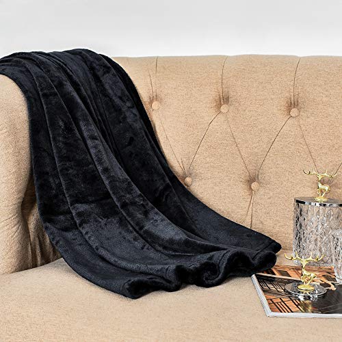 Manta de Lana de Color sólido, Mantas para Sofás, Manta de Microfibra, Suave, Microfibre Extra Suave, Multifuncional para sofá, Cama, Viajes, Viajes, Adultos, niños, Animales