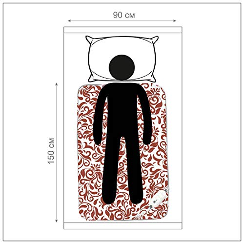 Manta térmica de algodón EcoSapiens, 100% Seguro, Chapa eléctrica 150 x 90 cm