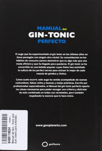 Manual del gin-tonic perfecto: Prólogo de Javier de las Muelas (Claves para entender)