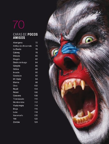 MAQUILLAJE EXTREMO: 50 CARAS DE AMIGOS Y DE POCOS AMIGOS PINTADAS PASO A PASO