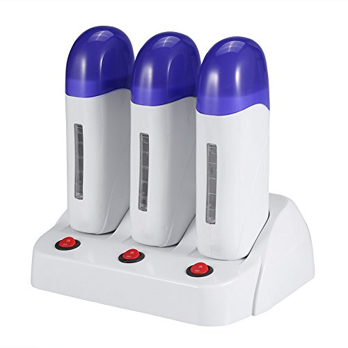 Máquina de depilación de salón, Calentador de cera roll-on de 3 tipos Calentador de rodillo depilatorio Calentador de depilación Máquina de depilación corporal(Triple)