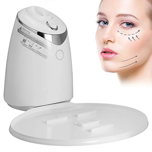Máquina de mascarilla facial natural, Máquina de belleza automática, Mascarilla de limpieza de plantas naturales multifuncional, tabletas de colágeno, para la piel facial/ocular(Blanco)