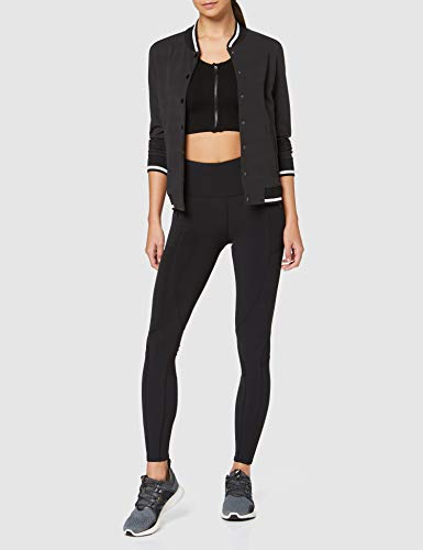 Marca Amazon - AURIQUE Leggings de Deporte Térmicos Mujer, Negro (Black), 38, Label:S