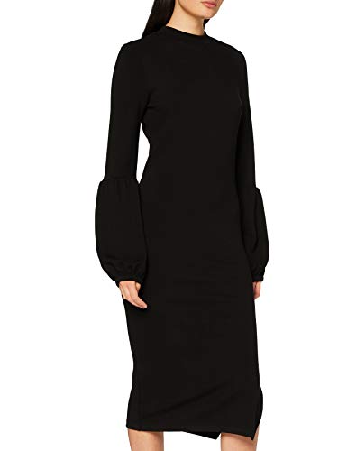 Marca Amazon - find. Chaqueta de Punto Larga para Mujer, Negro (Black), 36, Label: XS