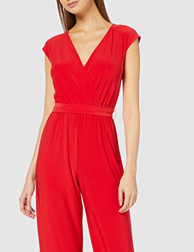 Marca Amazon - find. Mono Fluido de Manga Corta para Mujer, Rojo (Red), 36, Label: XS