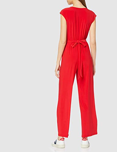 Marca Amazon - find. Mono Fluido de Manga Corta para Mujer, Rojo (Red), 36, Label: XS