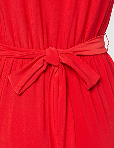 Marca Amazon - find. Mono Fluido de Manga Corta para Mujer, Rojo (Red), 36, Label: XS
