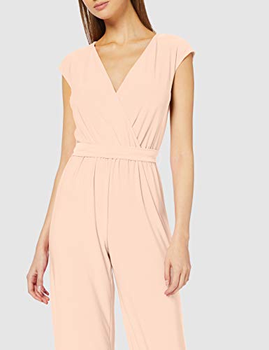 Marca Amazon - find. Mono Fluido de Manga Corta para Mujer, Rosa (Blush), 40, Label: M