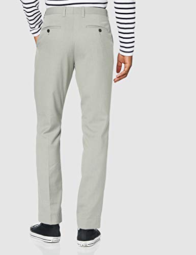 Marca Amazon - find.. Pantalones Clásicos para Hombre, Verde (Sage Light Green), 34W / 32L, Label: 34W / 32L