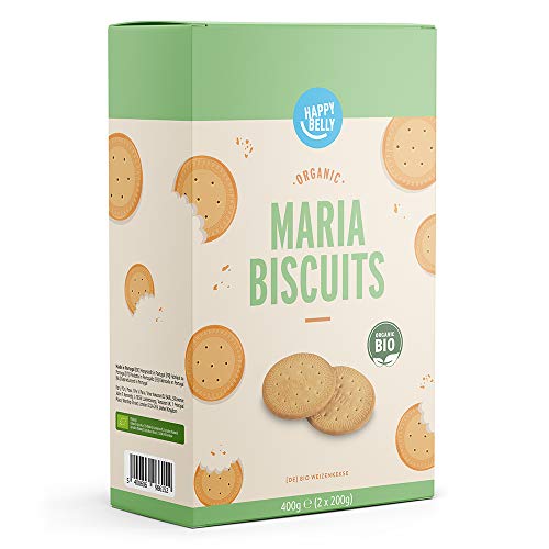 Marca Amazon - Happy Belly - Galletas María bíologicas, 6 x 400 g