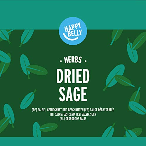 Marca Amazon - Happy Belly - Salvia seca, 4x12g