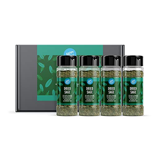 Marca Amazon - Happy Belly - Salvia seca, 4x12g